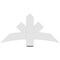 Ekena Millwork Alberta Architectural Grade PVC Gable Bracket, 48"W x 24"H x 2"D x 6"F, 12/12 Pitch GBP048X24X0206ALB00 - alternate 3